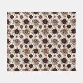 Antike Rosen Fleecedecke (Vorderseite (Horizontal))