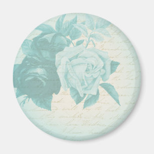 Antike Rosen floral elegante Mädchen Magnet