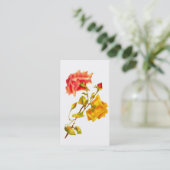 Antike Rosen Geschäft/Profil Karten (Stehend Vorderseite)