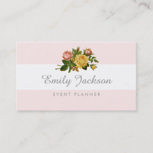 Antike Rosen-Geschäfts-Karte Visitenkarte