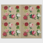 Antike Rosen Geschenkpapier (Flach)