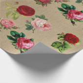 Antike Rosen Geschenkpapier (Ecke)