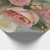 Antike Rosen Geschenkpapier (Ecke)