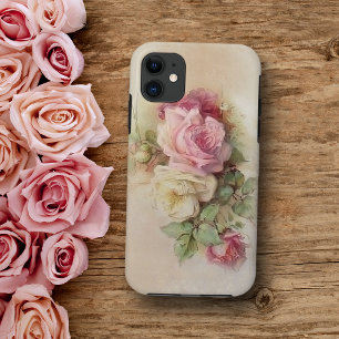 Antike Rosen im handgemalten Stil Case-Mate iPhone Hülle