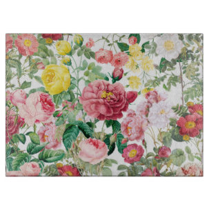 Antike Rosen im Vintage-Stil für den Frühlingsgart Schneidebrett