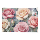 Antike Rosen Kissenbezug (Rückseite)