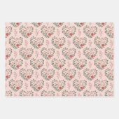 Antike Rosen klassisch romantisch Geschenkpapier Set (Vorderseite 3)