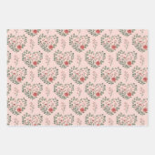 Antike Rosen klassisch romantisch Geschenkpapier Set (Vorderseite 2)
