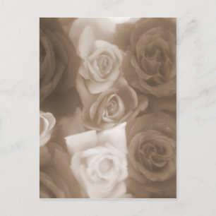 antike Rosen Postkarte