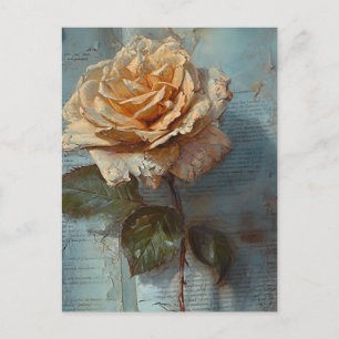 Antike Rosen-Postkarte Postkarte