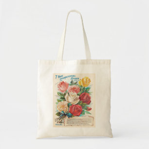 Antike Rosen Retro-Werbung Tragetasche