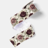 Antike Rosen Satinband (Rückseite)