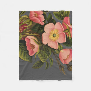 Antike Rosen Schönes Rosa Botanisch Fleecedecke