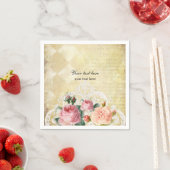 Antike Rosen Serviette (Beispiel)