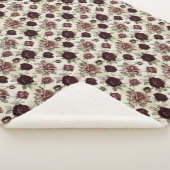 Antike Rosen Sherpadecke (3/4)