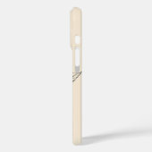 Antike Rosen-Skizze Case-Mate iPhone Hülle (Rückseite / Links)