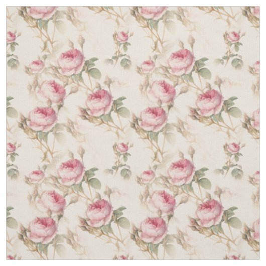 Antike Rosen Stoff (Muster)