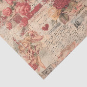 Antike Rosen und Cherubim Seidenpapier (Ausschnitt)