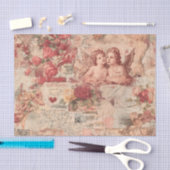 Antike Rosen und Cherubim Seidenpapier (Handwerk)
