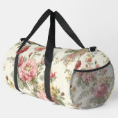 Antike Rosen- und Chintz-Blumenmuster Duffle Bag (Rechte Ecke)