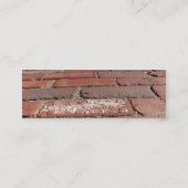 Antike rote Backsteine Mini Visitenkarte (Rückseite)
