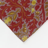 Antike Rote Gold William Morris Herbstblumen Fleecedecke (Ecke)