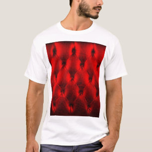 Antike rote Polsterkissen-Textur T-Shirt