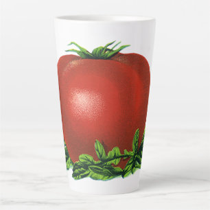 Antike rote reife Tomate, Gemüse und Früchte Milchtasse
