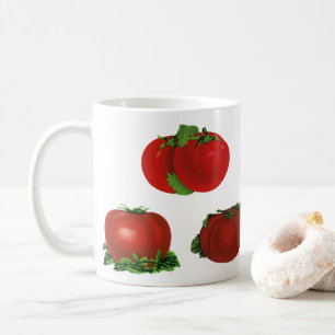 Antike rote reife Tomaten Lebensmittel, Obst, Gemü Kaffeetasse