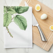 Antike Rote Rose einfach Geschirrtuch (Viertel Falte)