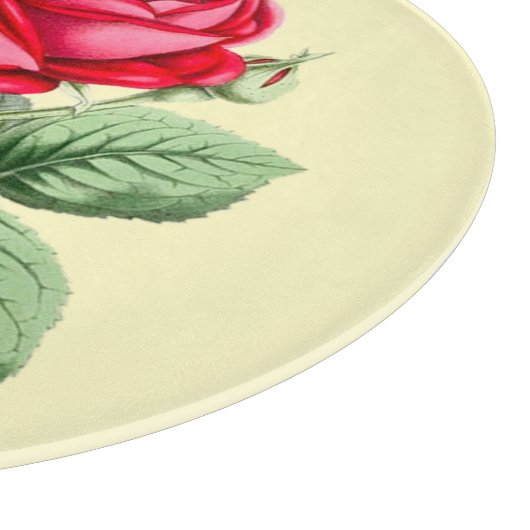 Antike Rote Rose individuell anpassbare Schneidpla Schneidebrett (Ecke)