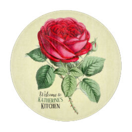 Antike Rote Rose individuell anpassbare Schneidpla Schneidebrett