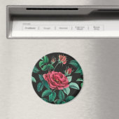 Antike rote Rose Magnet (In Situ (Geschirrspüler))