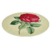 Antike Rote Rose Schneidebrett (Ecke)