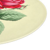 Antike Rote Rose Schneidebrett (Ecke)