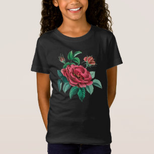 Antike rote Rose T-Shirt