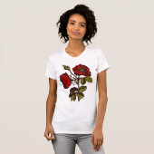 Antike Rote Rose T-Shirt (Vorne ganz)