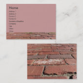 Antike rote Steine Visitenkarte (Vorne/Hinten)