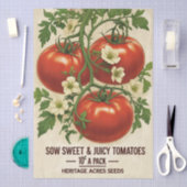 Antike rote Tomaten - Botanischer Decoupage Seidenpapier (Handwerk)