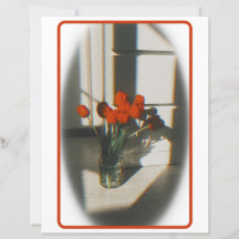 Antike rote Tulpen Schreibwaren