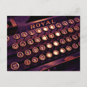 Antike Royal Schreibmaschine Postkarte
