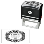 Antike Rücksendeadresse Selbstfarbige Briefmarke Permastempel (Beispiel)