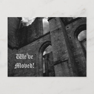 Antike Ruinen auf neue Adresse Ankündigungspostkarte