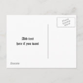 Antike Ruinen auf neue Adresse Ankündigungspostkarte (Rückseite)