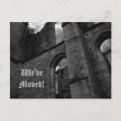 Antike Ruinen auf neue Adresse Ankündigungspostkarte (Vorderseite)