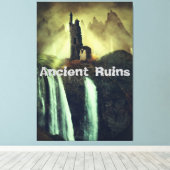 Antike Ruinen Fantasy Landschaft Leinwanddruck (Insitu (Holzboden))
