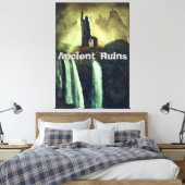 Antike Ruinen Fantasy Landschaft Leinwanddruck (Insitu (Schlafzimmer))
