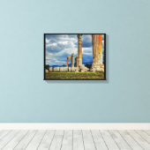 Antike Ruinen in Athen - Griechenland Leinwanddruck (Insitu (Holzboden))