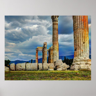 Antike Ruinen in Athen - Griechenland Poster
