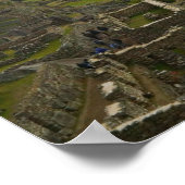 Antike Ruinen von Machu Picchu mit Anden Poster (Ecke)